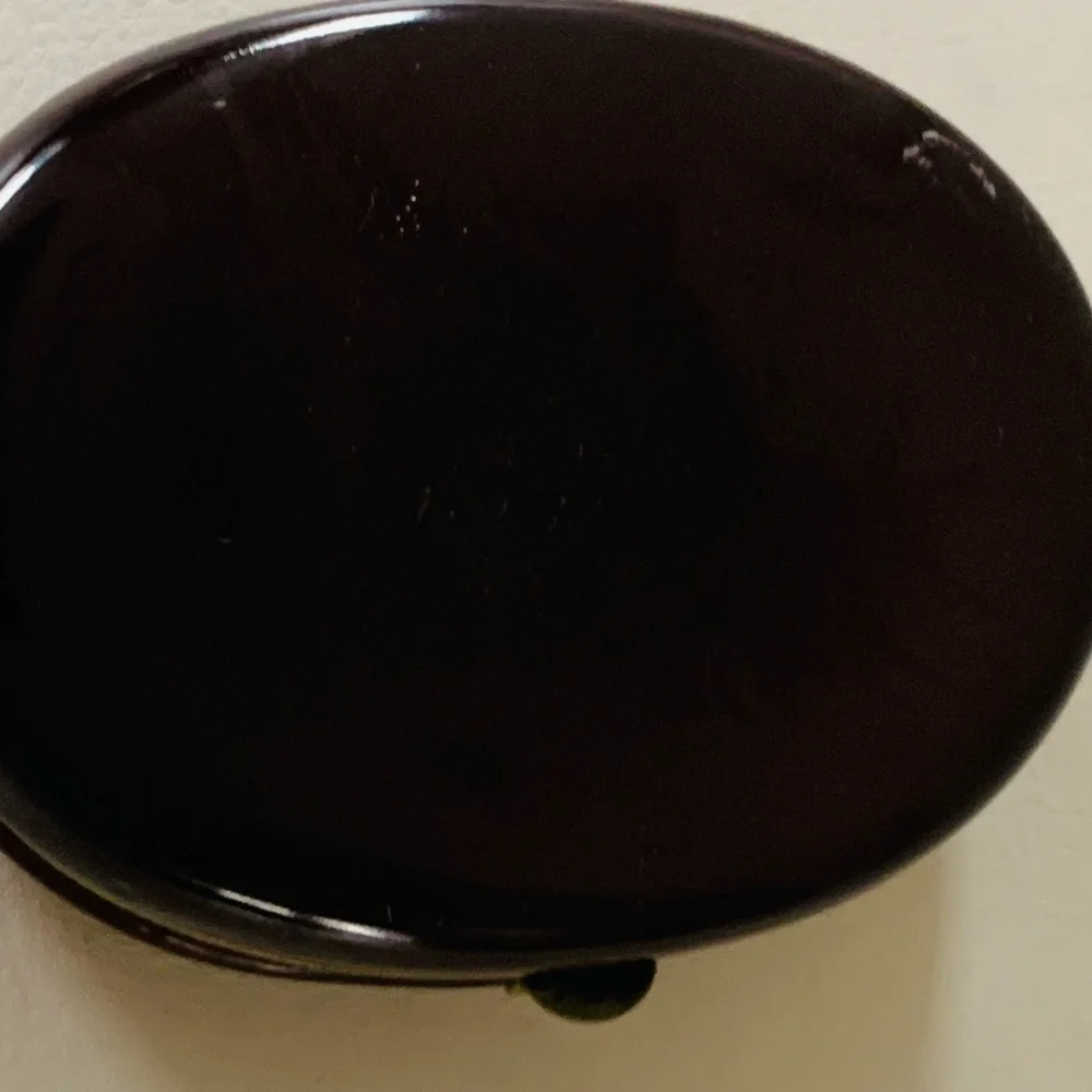 Rare Antique 1910 Porcelain Oval Jewelry Trinket Box